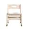 Flash Furniture Bright Beginnings  Commercial Grade Wooden Classroom Chairs, 9" Seat Height with Non-Slip Foot Caps and Built-In Carrying Handle, Natural, PK2 MK-KE24428-GG - alternate 3
